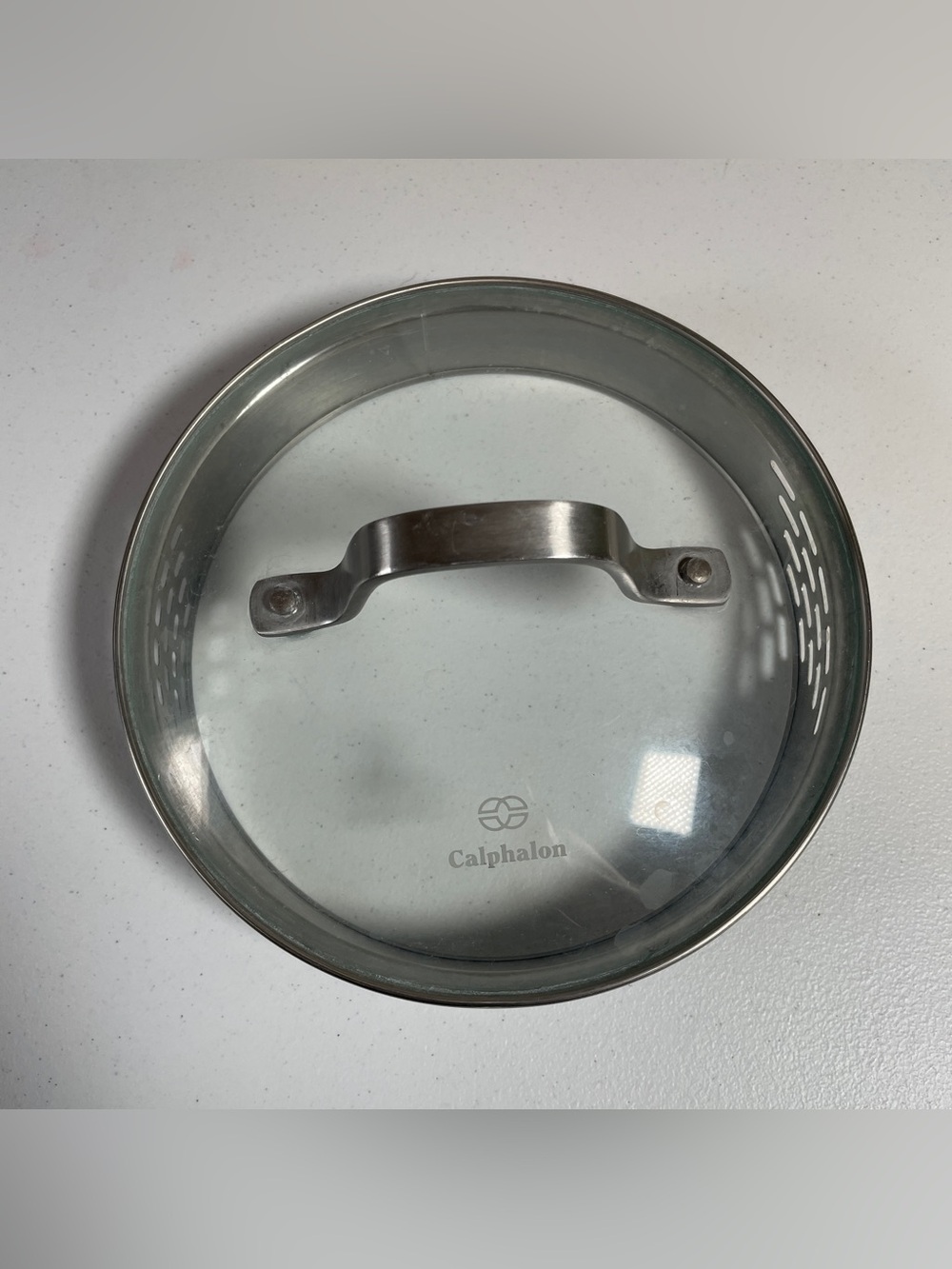 Calphalon Stainless Steel and Clear Glass Lid 6 1/2” *Lid ONLY*